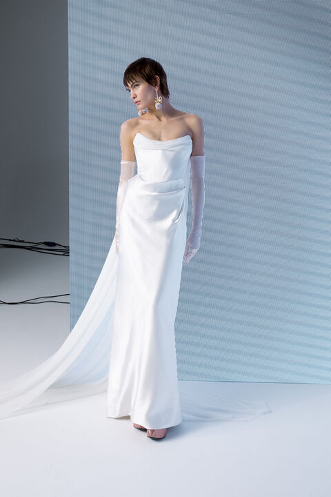 Galaxy Cape Bridal Dress