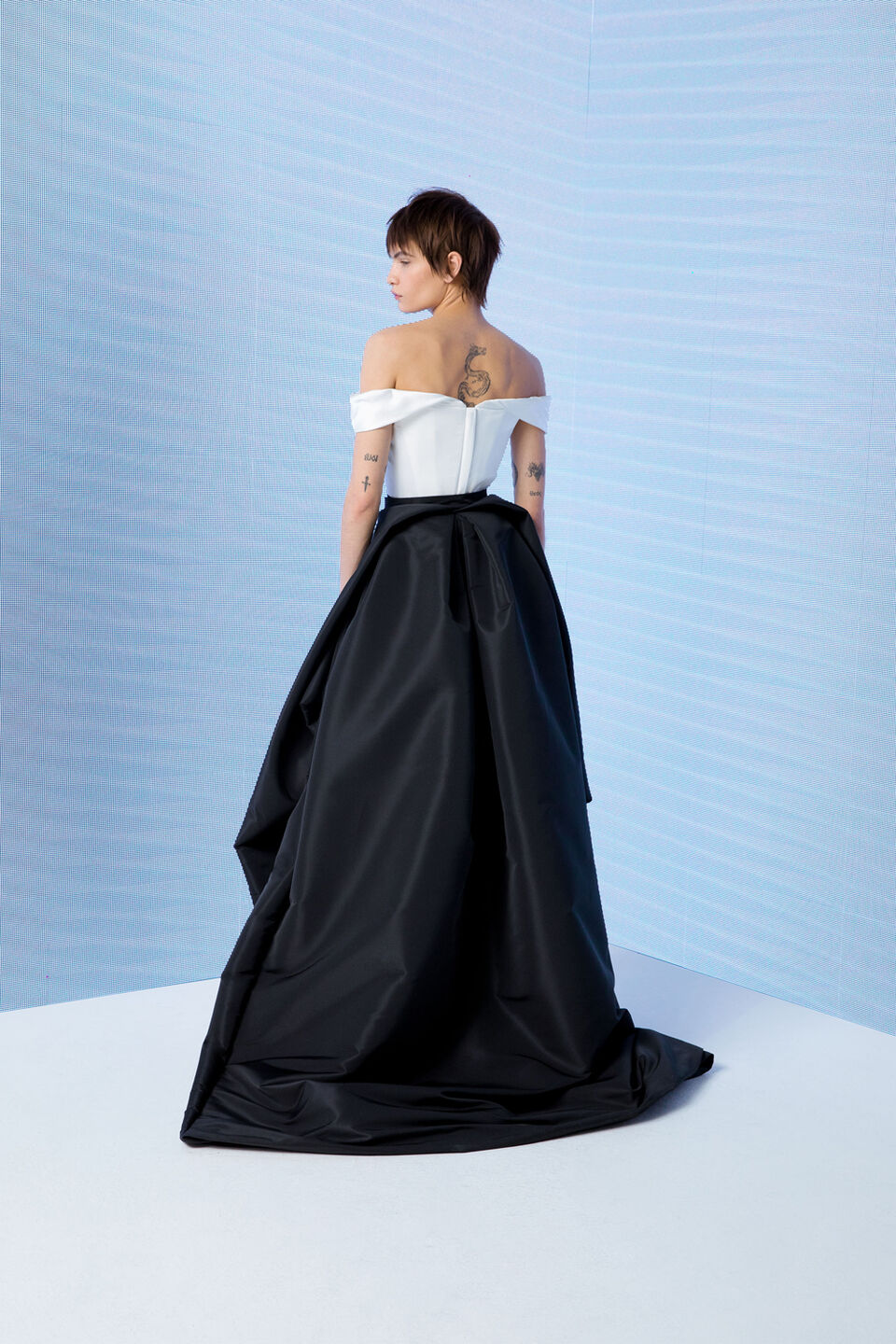 Nova Cora Mini With Diva Train Bridal Dress