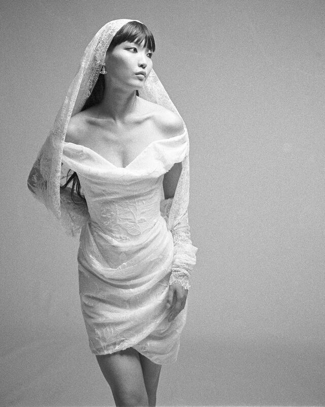 Nova Cora Mini Lace Bridal Dress