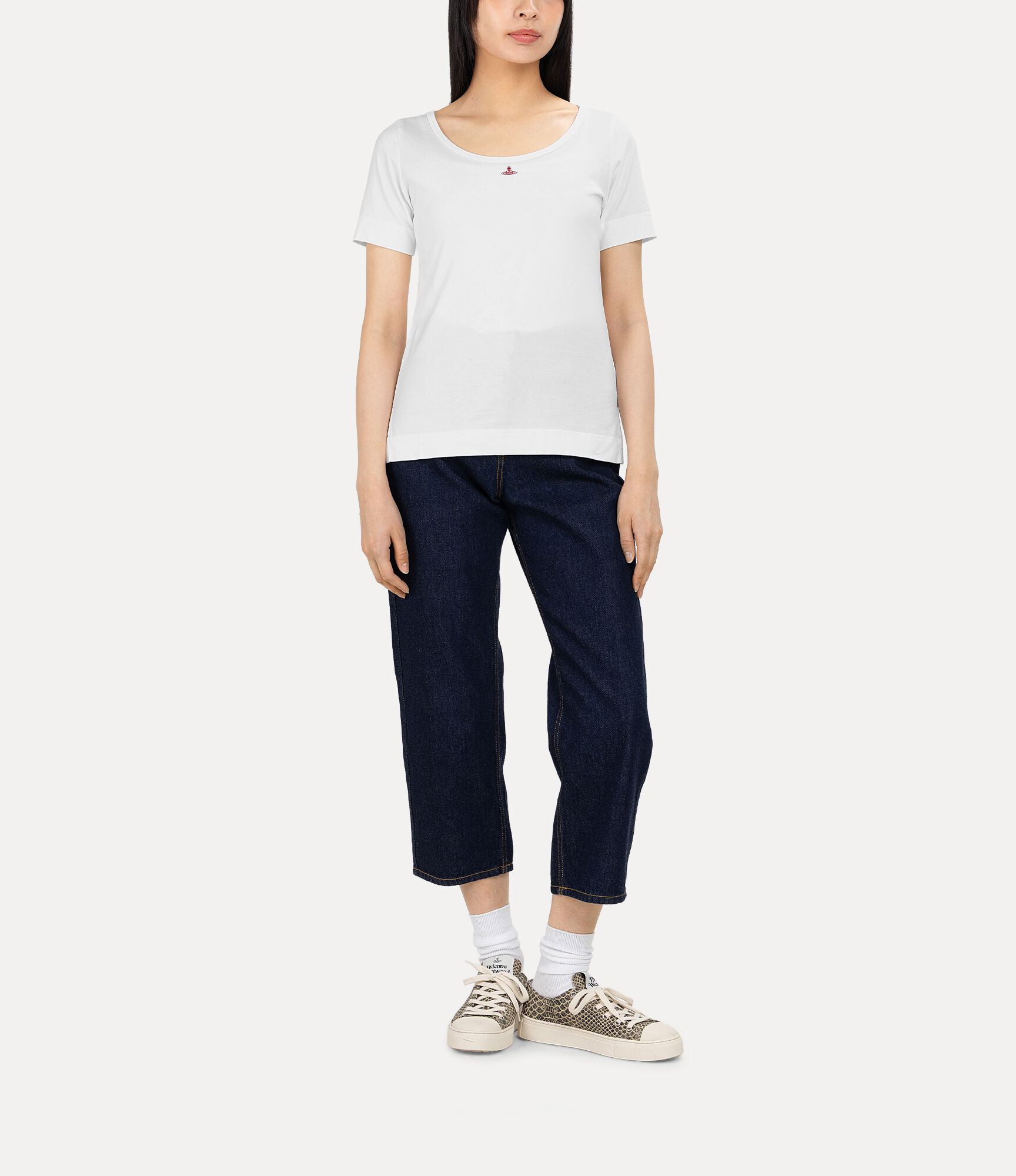 Organic Cotton Jersey Basic Round Neck T-shirt  large image number 2