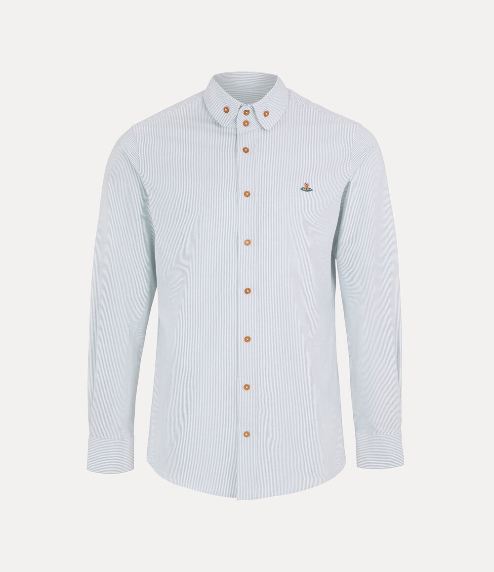 Vivienne Westwood Two Button Krall Shirt in Ink Stripe