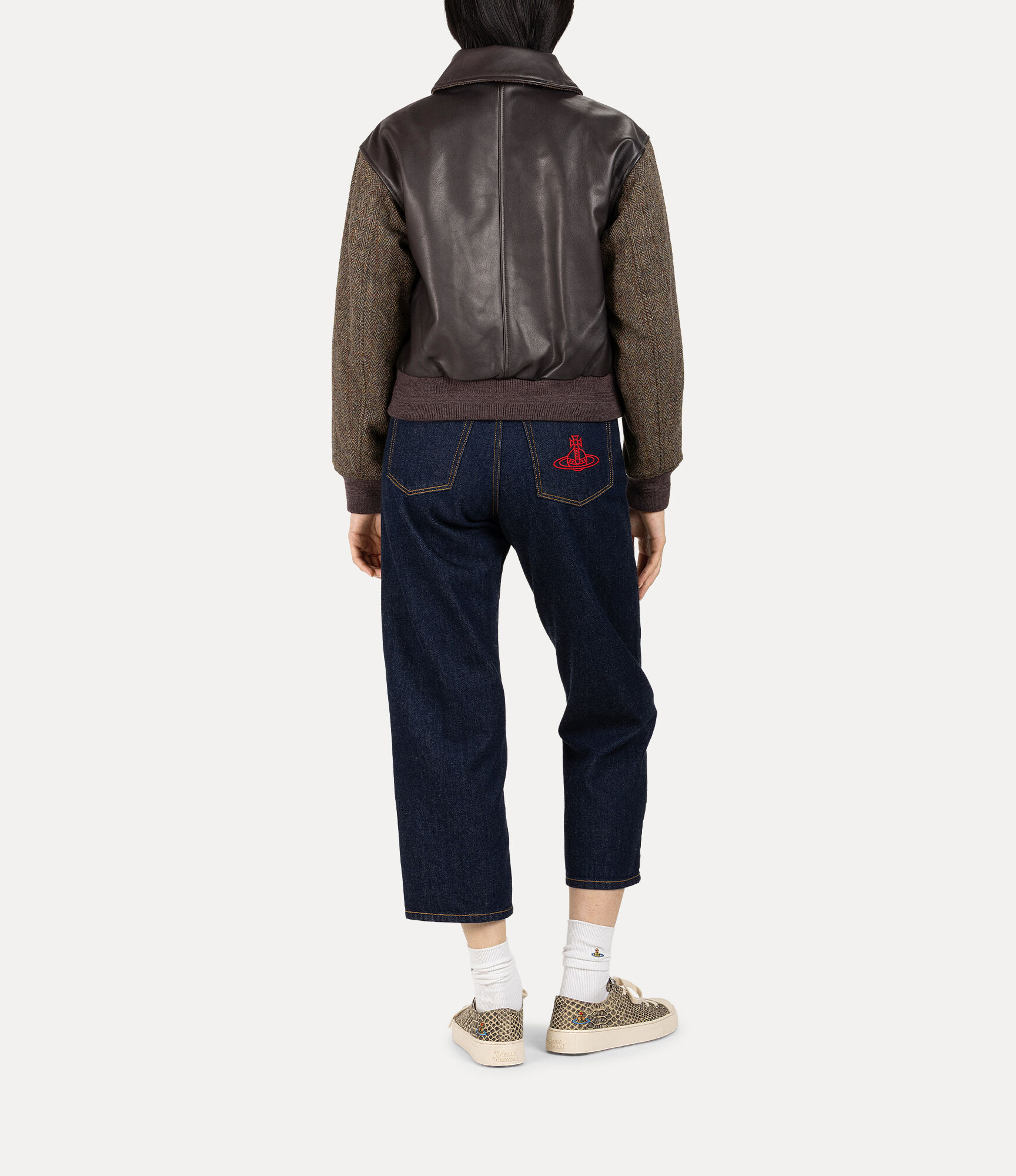 Sheep Leather Harris Tweed Love Blouson  large image number 3