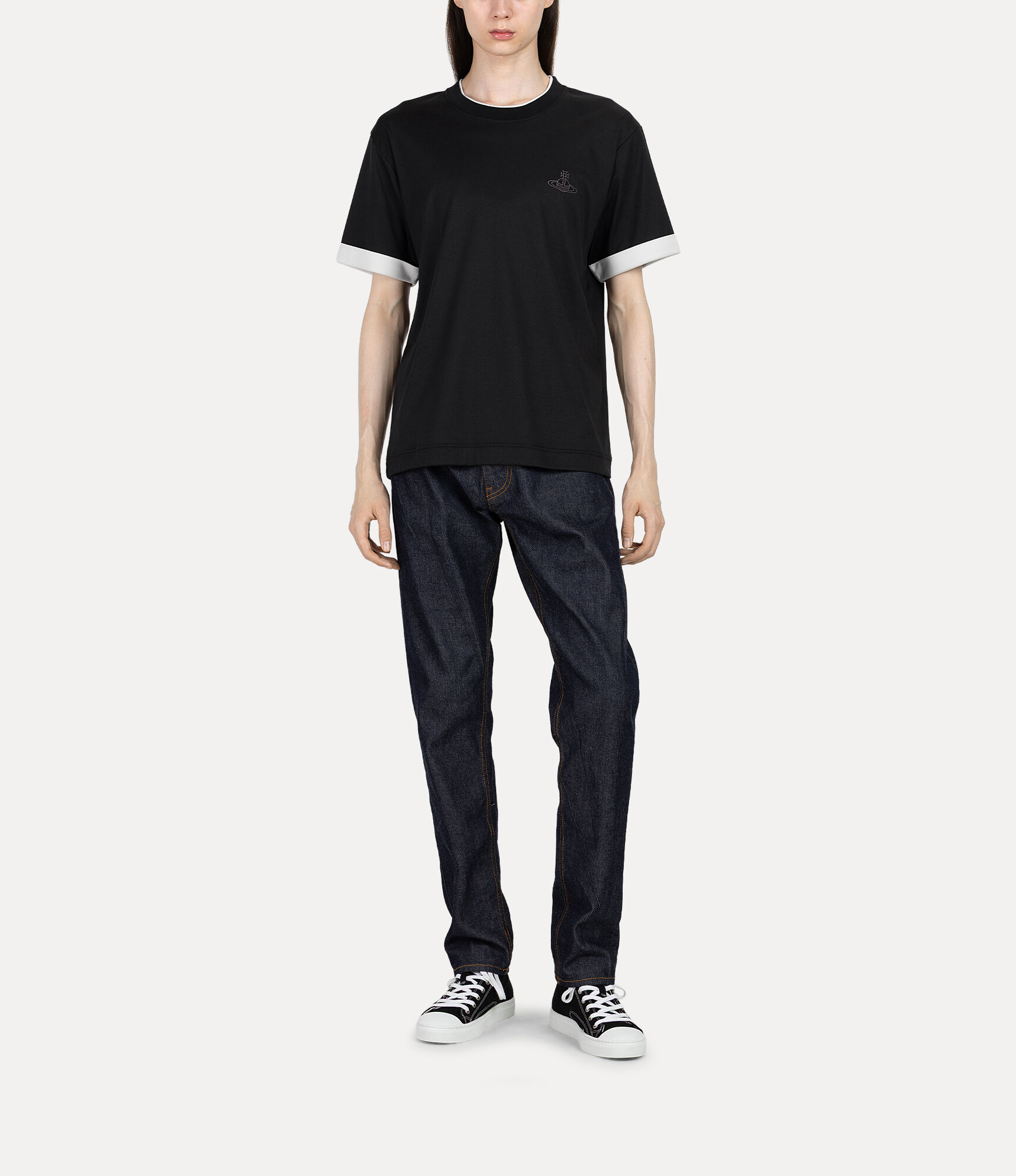 One Point Smooth リラックス Tシャツ - ブラック | Vivienne Westwood®