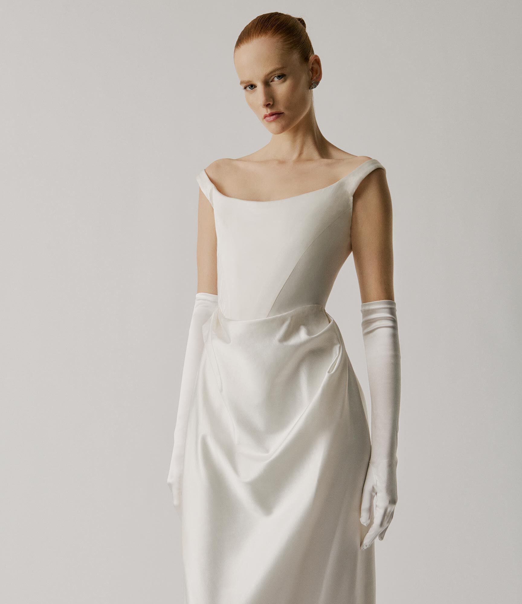 Classic Satin Opera Gloves 32cm   large image number 2