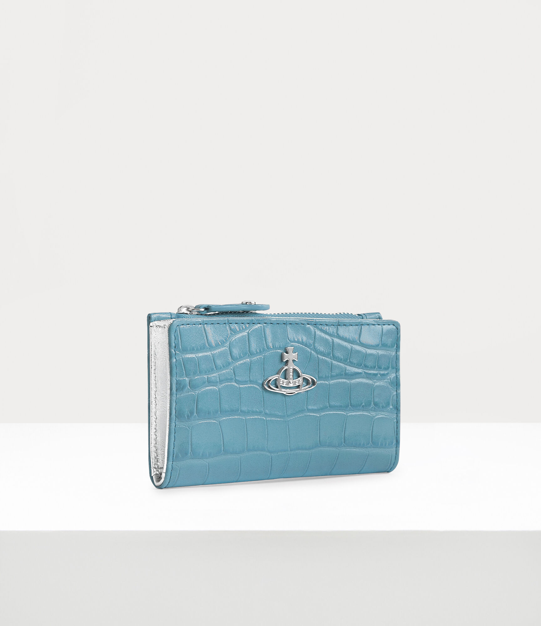 Crocodile Slim Flap Card Holder  large image number 2