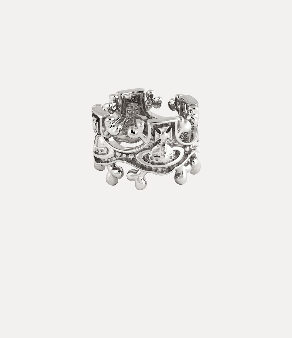 Vivienne Westwood Cosimo Ring in Silver, view 3