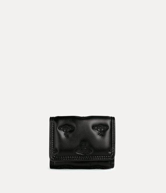 Vivienne Westwood Trifold Wallet Multi Orb Soft Pu Black One Size Women
