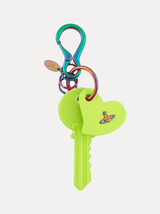Key And Heart Keyring
