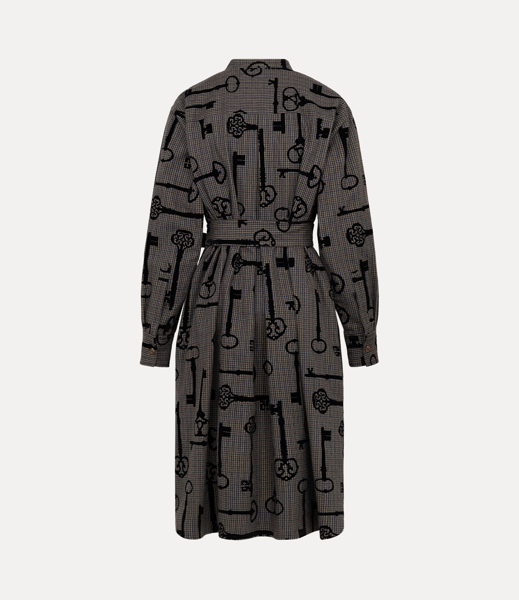 Key Flock Print Shirt Dress  large image number 6
