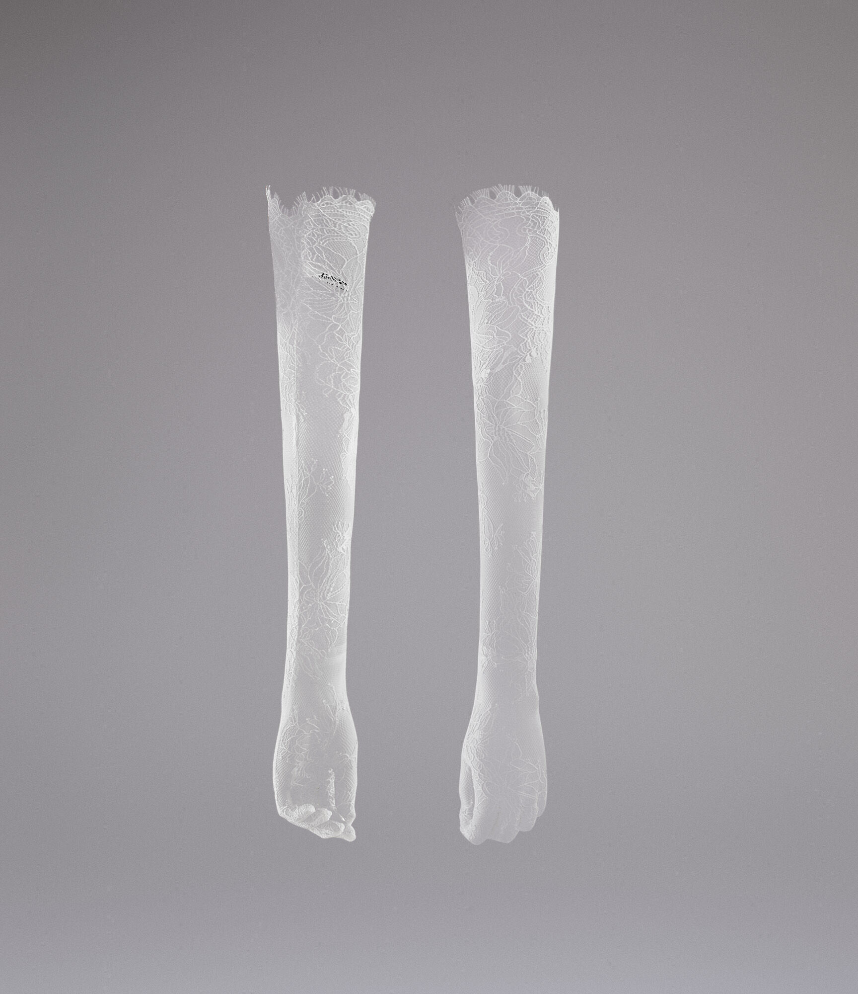 Delicate Lace Opera Gloves 43cm  large image number 1