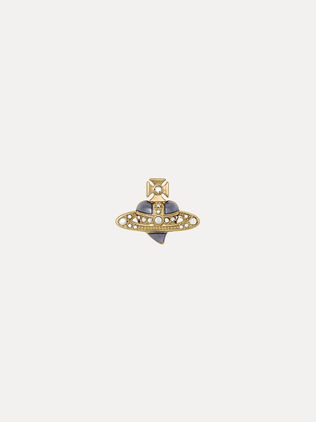 Man. Diamante Heart Single Stud