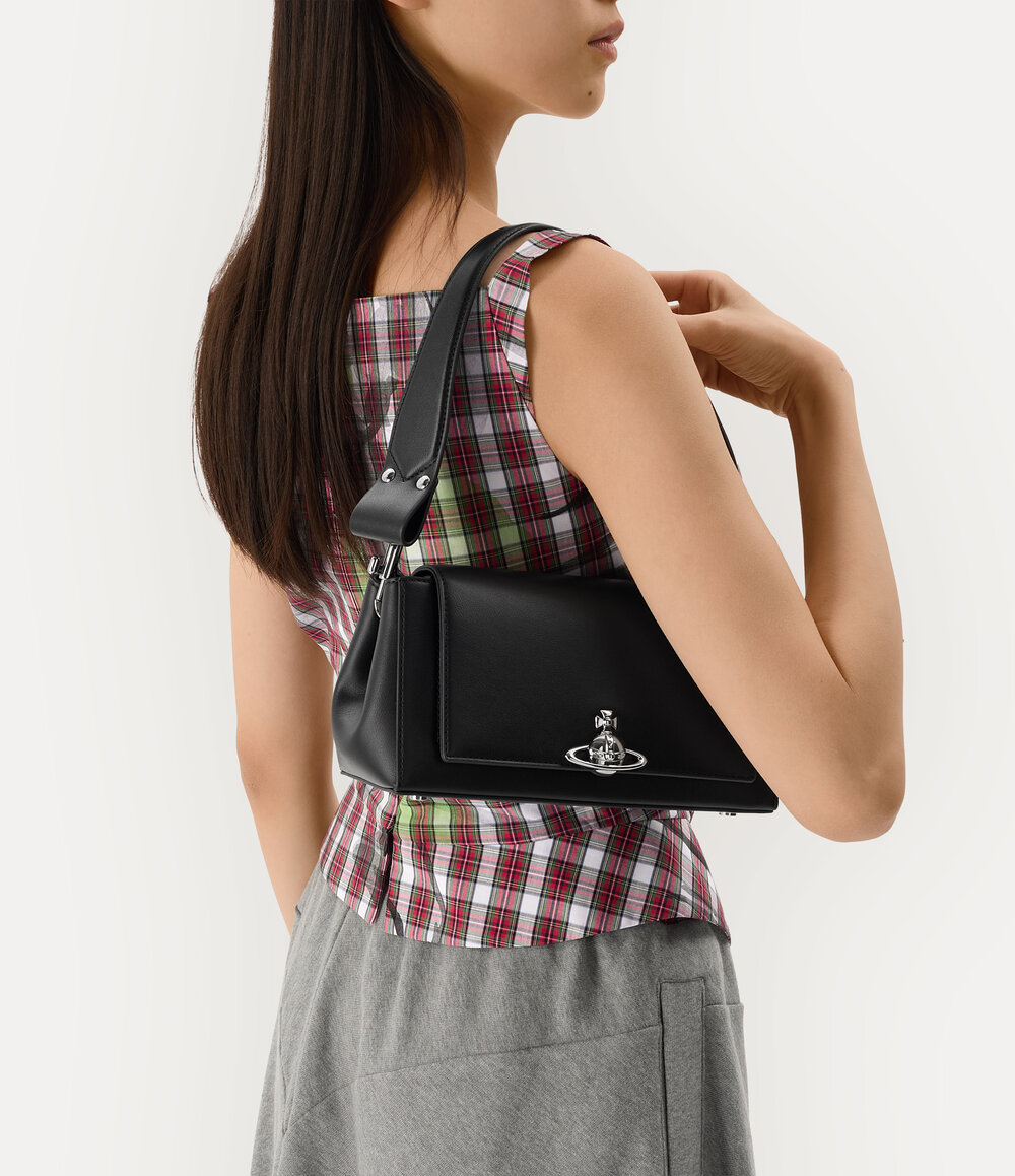 Vivienne Westwood Hazel Medium Handbag in Black, view 2