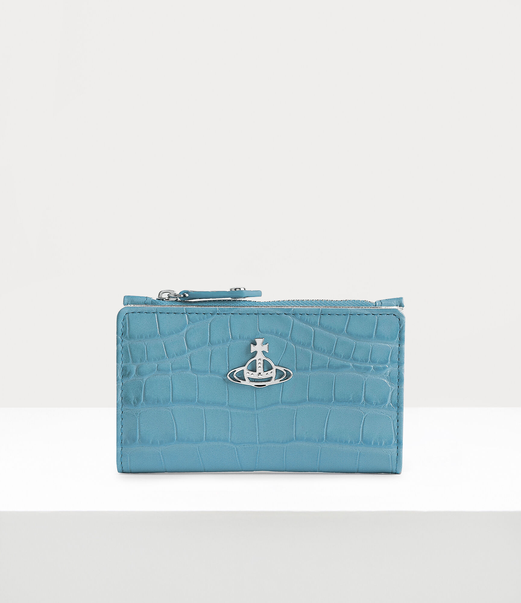 Crocodile Slim Flap Card Holder  large image number 1