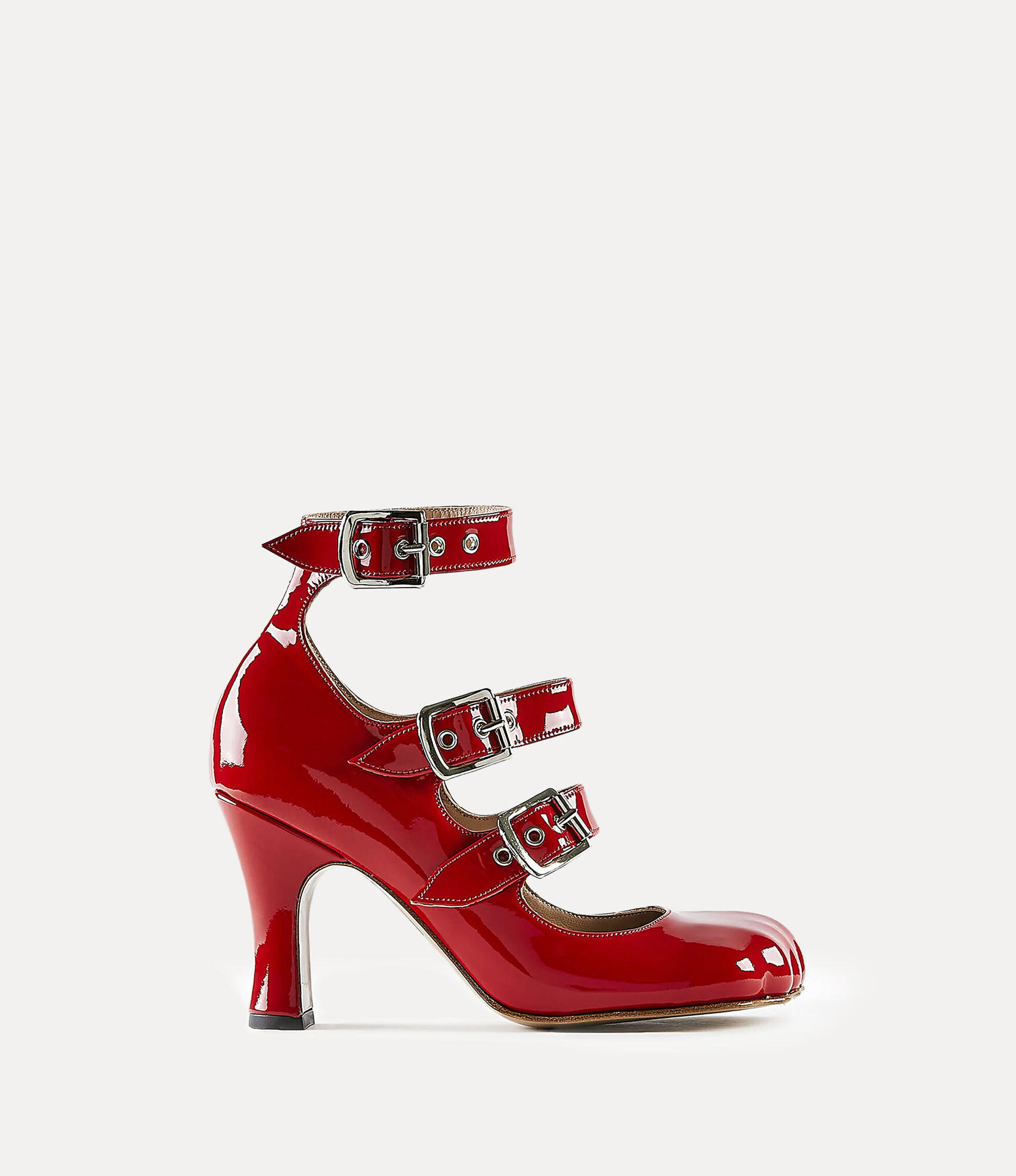 Animal Toe Three-Strap Shoe