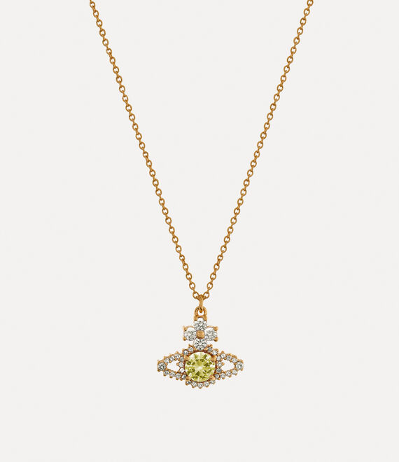Vivienne Westwood Valentina Orb Pendant In Gold-yellow-light-yellow-cz