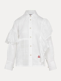 Orb Jacquard Detachable Lace Shirt