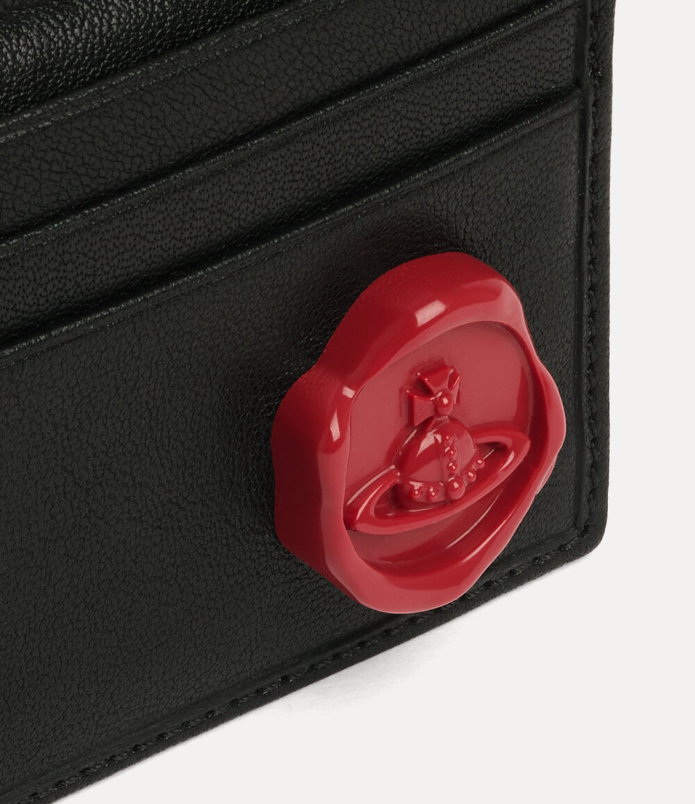 Vivienne Westwood Man. Card Holder in Black, view 3