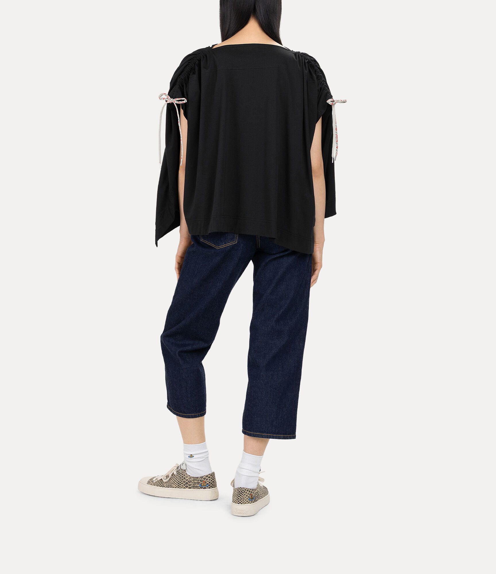 Organic Dry Jersey Drawstring Gathered Relaxed Top  large image number 3