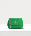 Saffiano biogreen small purse with chain immagine grande numero 1