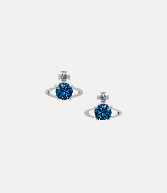 Saturn Vivienne Westwood Earrings Blue Authentic Vivienne Westwood