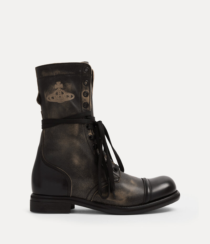 Vivienne Westwood Parachute Boot in Off Black