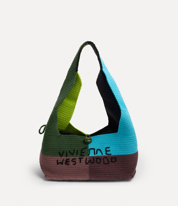 Vivienne Westwood Ellie Shoulder Bag Crochet Multi-patchwork