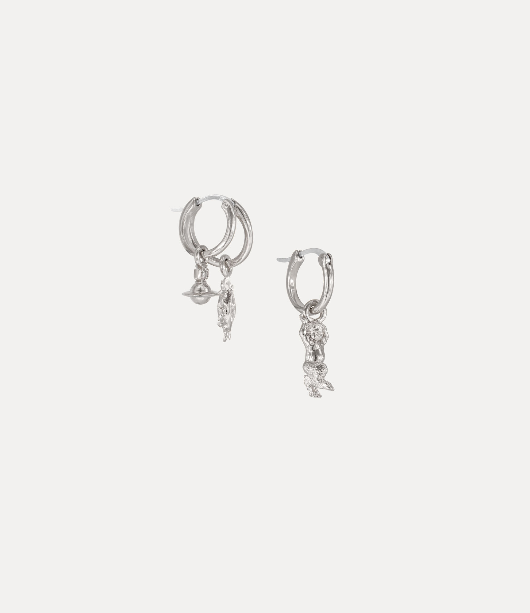 Mini Charms Hoop Earrings   large image number 3