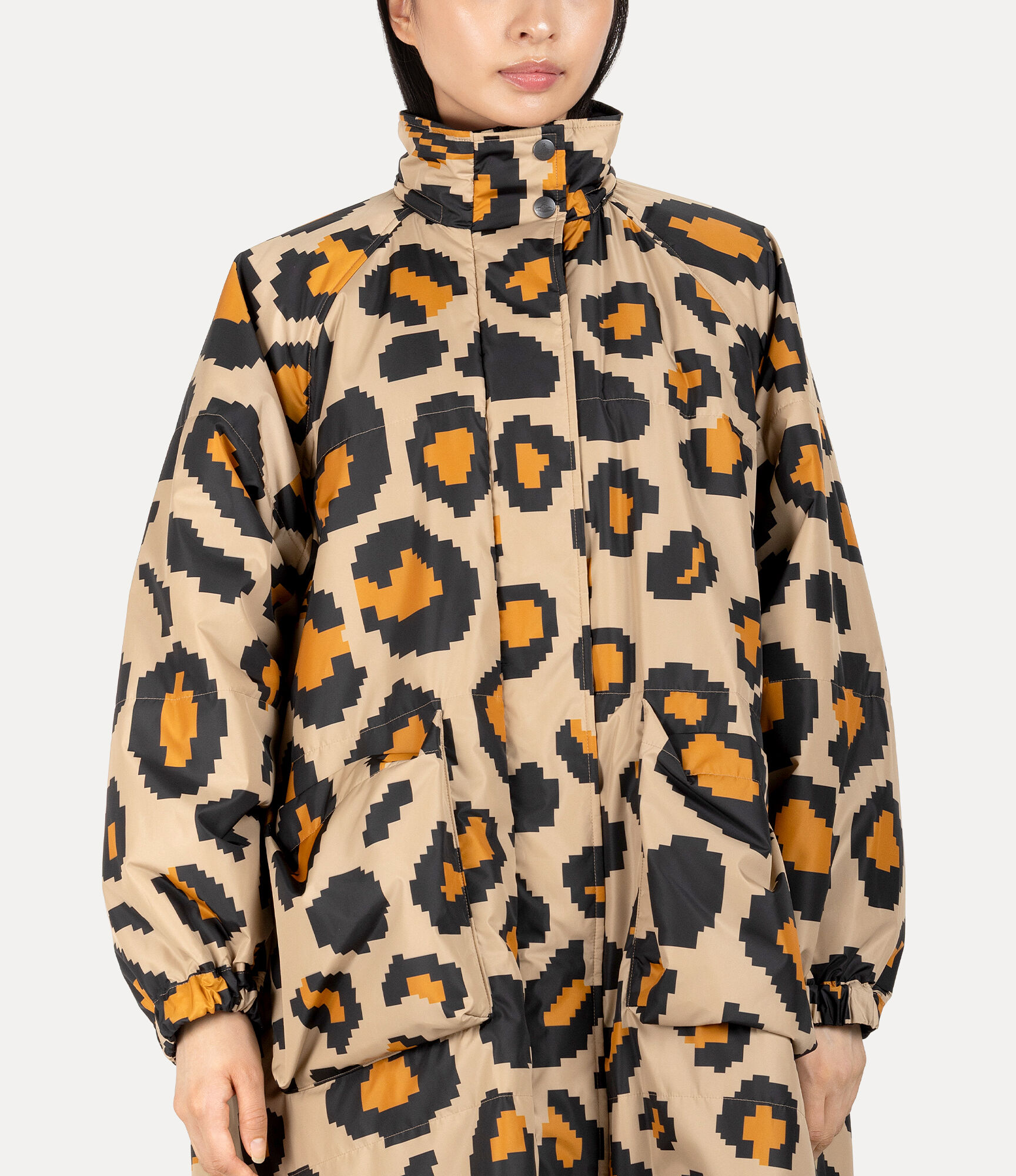 Pixelated Leopard Reversible Coat  large image number 4