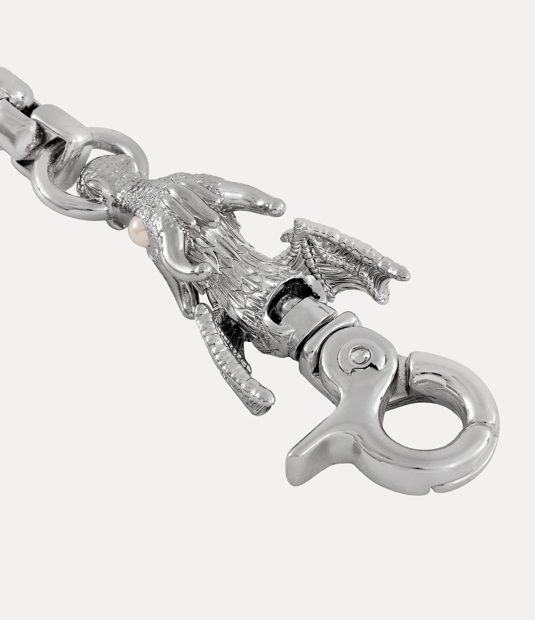 Man. Roy Necklace in PLATINUM-CREAMROSE-Pearl | Vivienne Westwood®