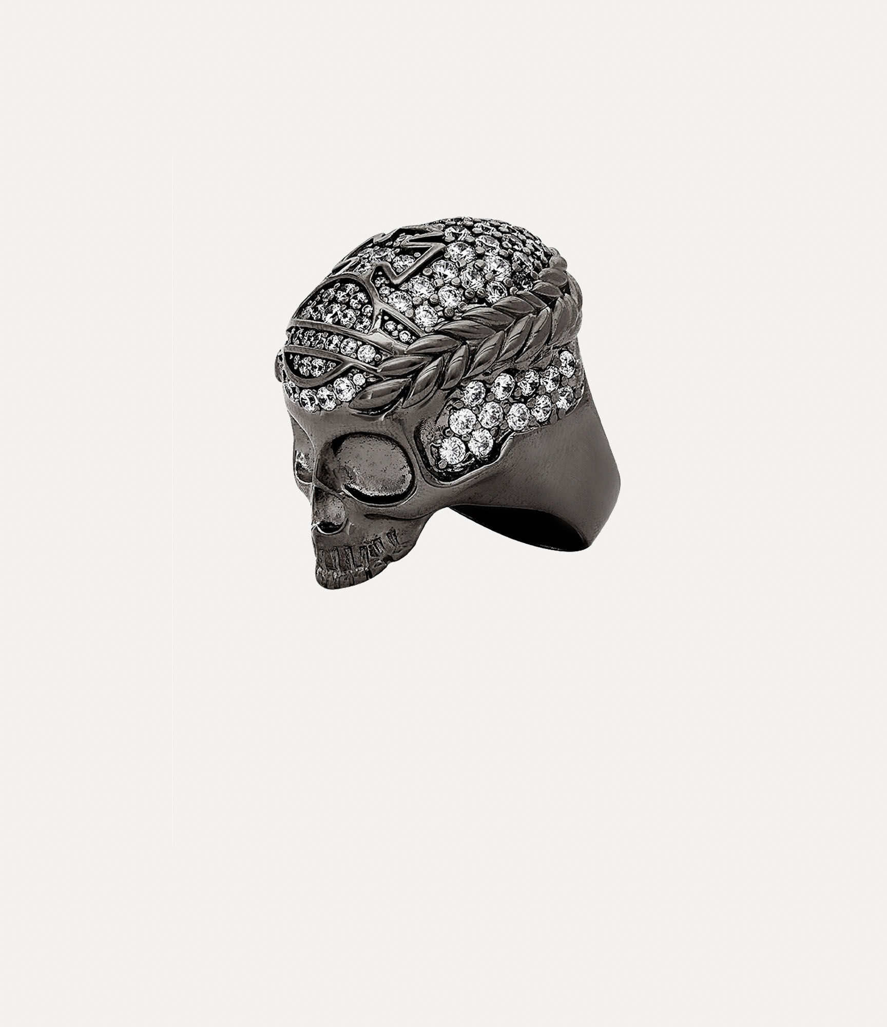 ♡美品♡ Vivienne Westwood Skull Ring リング Vivienne Westwood Silver Crystal-embellished Skull Ring in