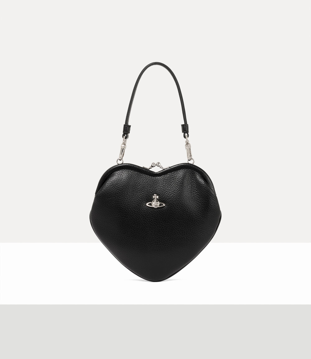Vivienne Westwood Belle Heart Frame Purse in Black