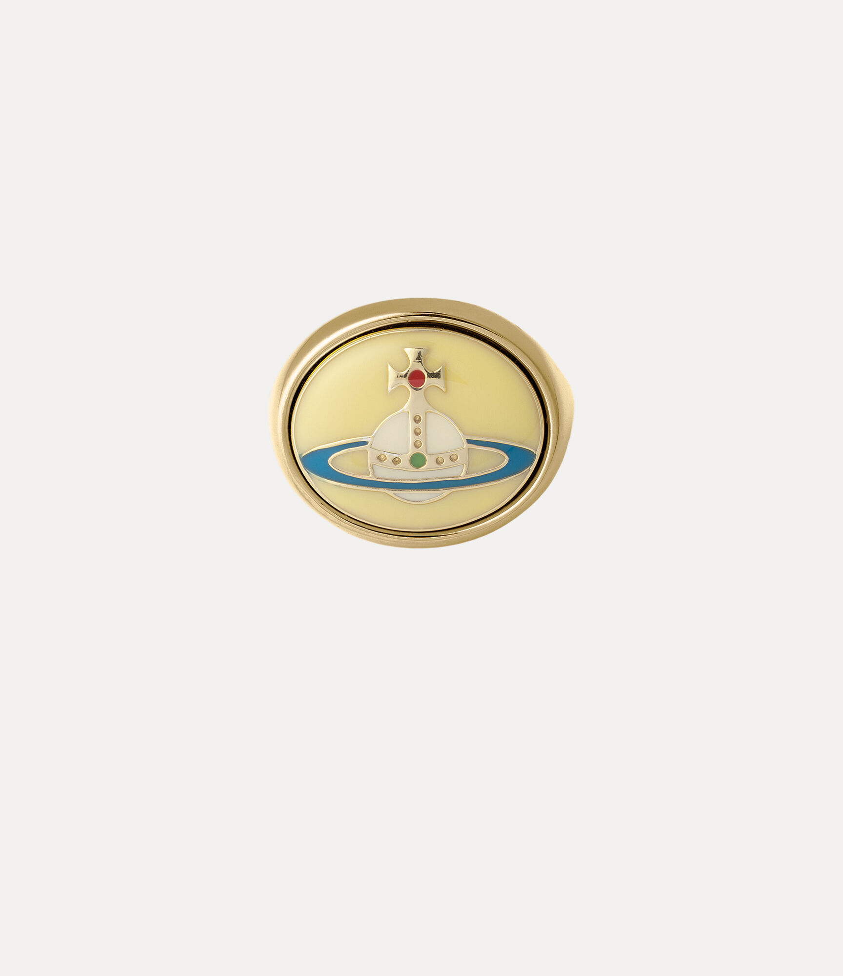 Enamel Button Ring 