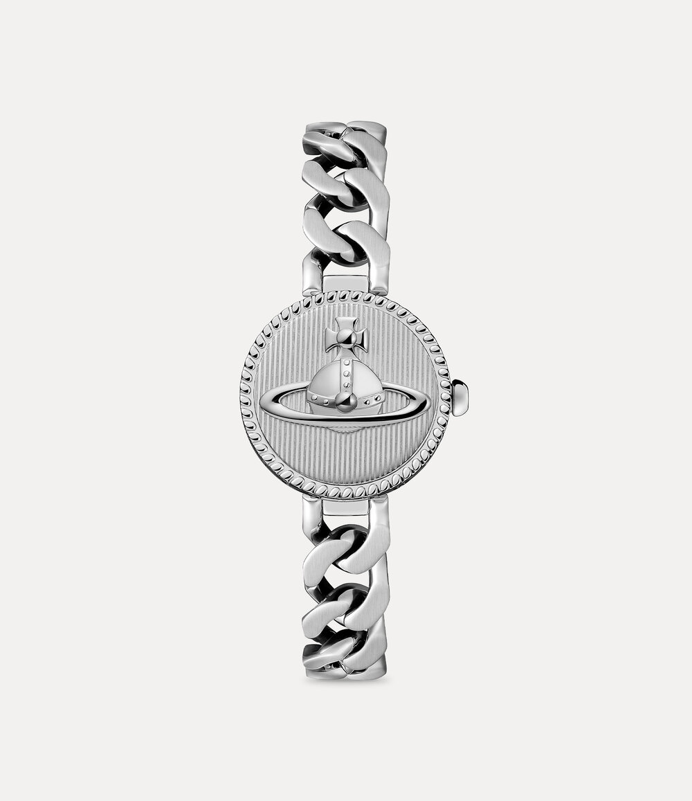 Vivienne Westwood Orb Button Watch in Silver