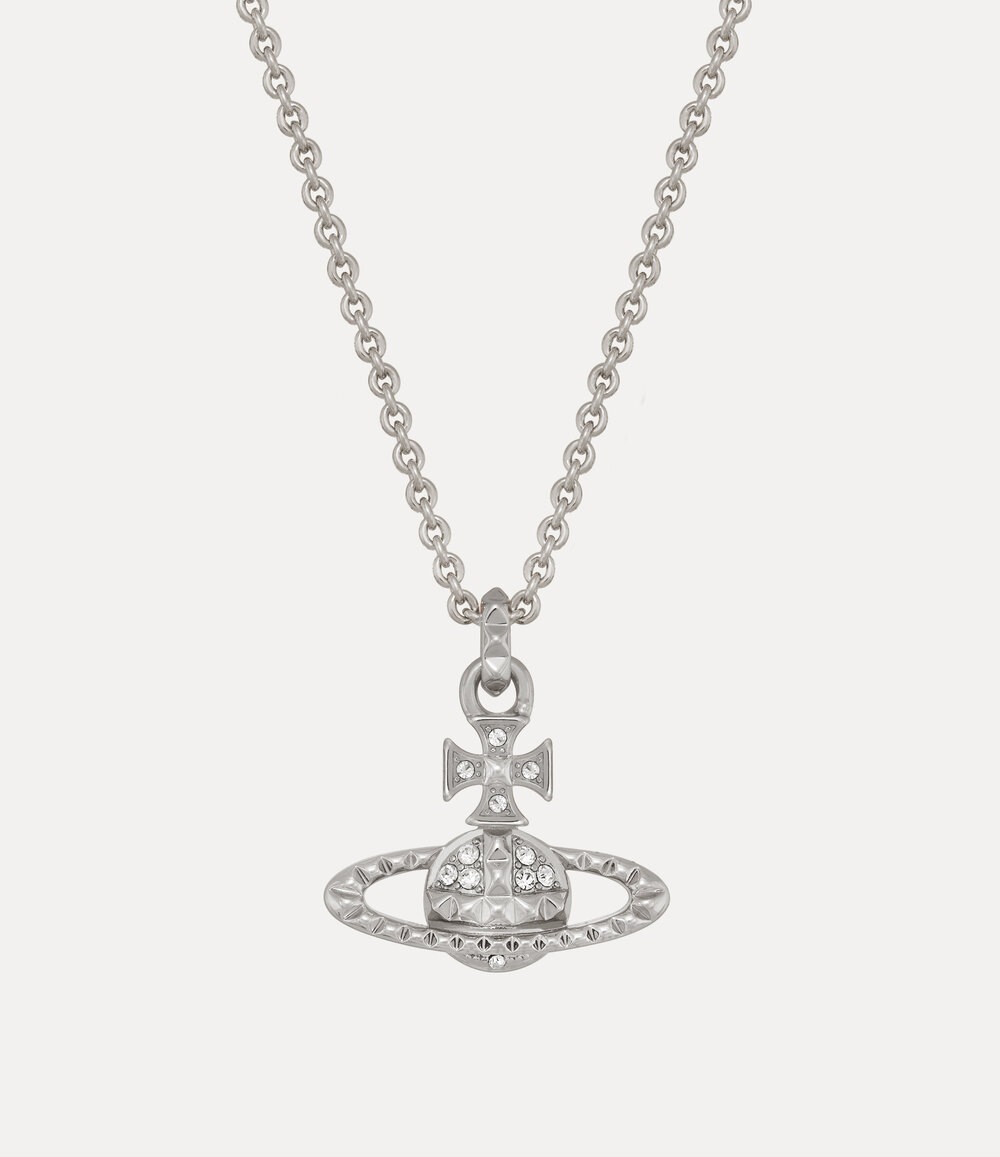 Vivienne Westwood Mayfair Bas Relief Pendant Necklace in Silver