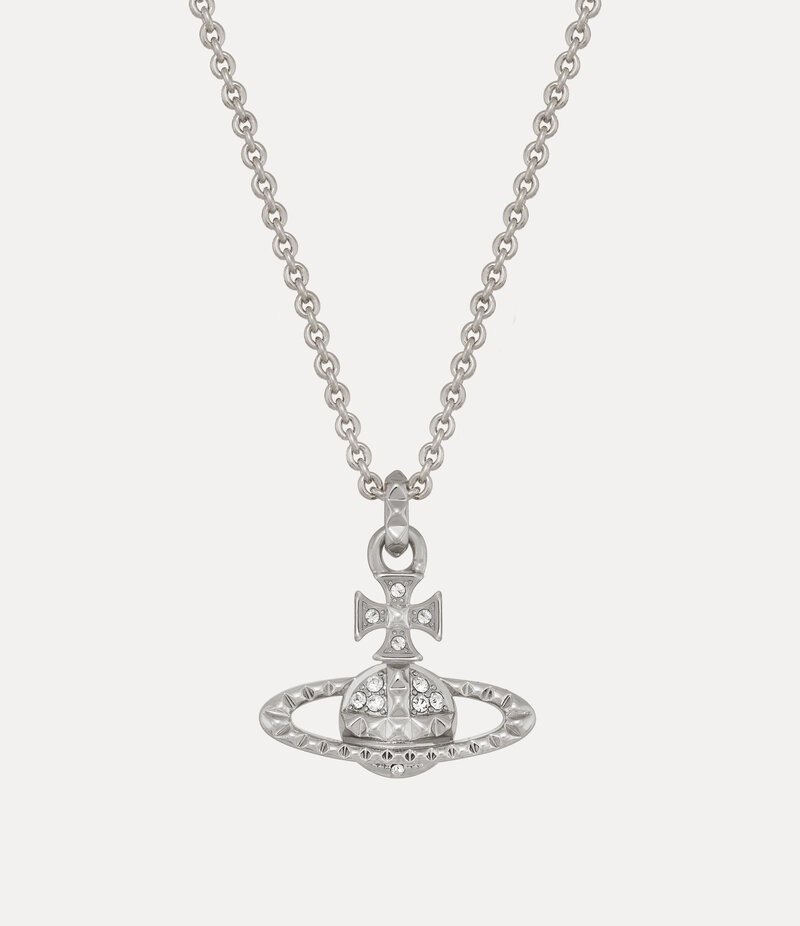Vivienne Westwood Mayfair Bas Relief Pendant Necklace in Silver