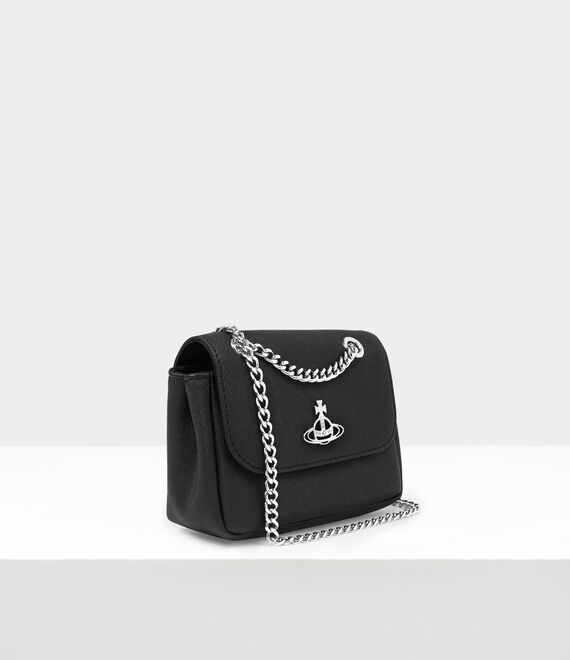 Saffiano biogreen small purse with chain immagine grande numero 2
