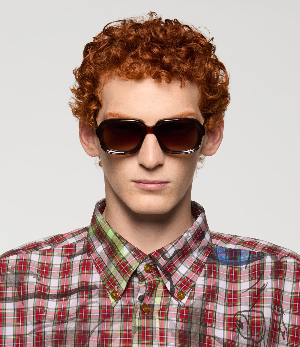 Vivienne Westwood Claude Sunglasses in Brown, view 2