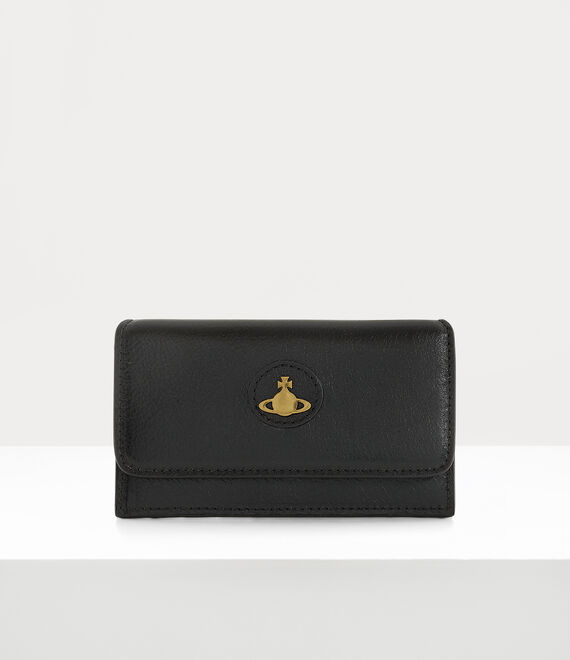 Shop Vivienne Westwood Long Card Holder With Pocket In Black