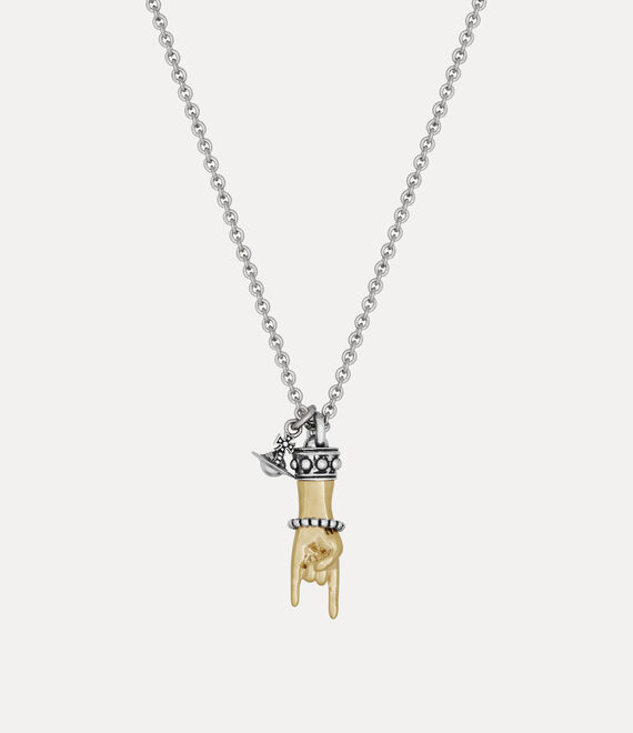 Vivienne Westwood Man. Anatoly Pendant Necklace -antique-platinum-gold-platinum -antique-platinum-gold-platinum Men