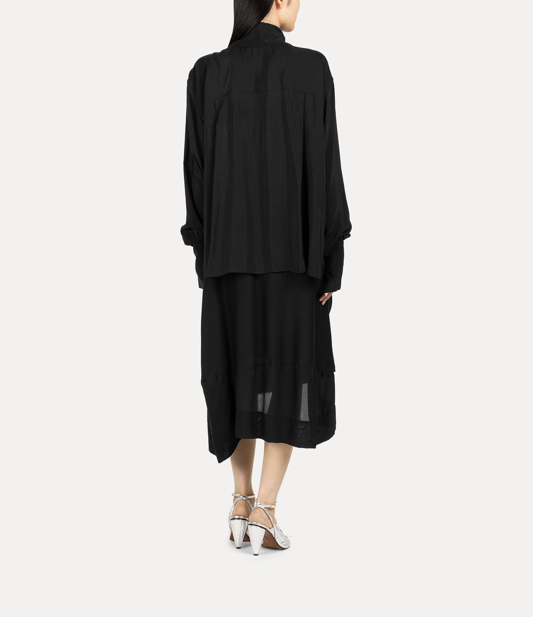 ‧₊お値下げ‧₊ Vivienne Westwood ブラックベルベットスカート Clear Crinkle Cupra Skirt in BLACK | Vivienne Westwood®