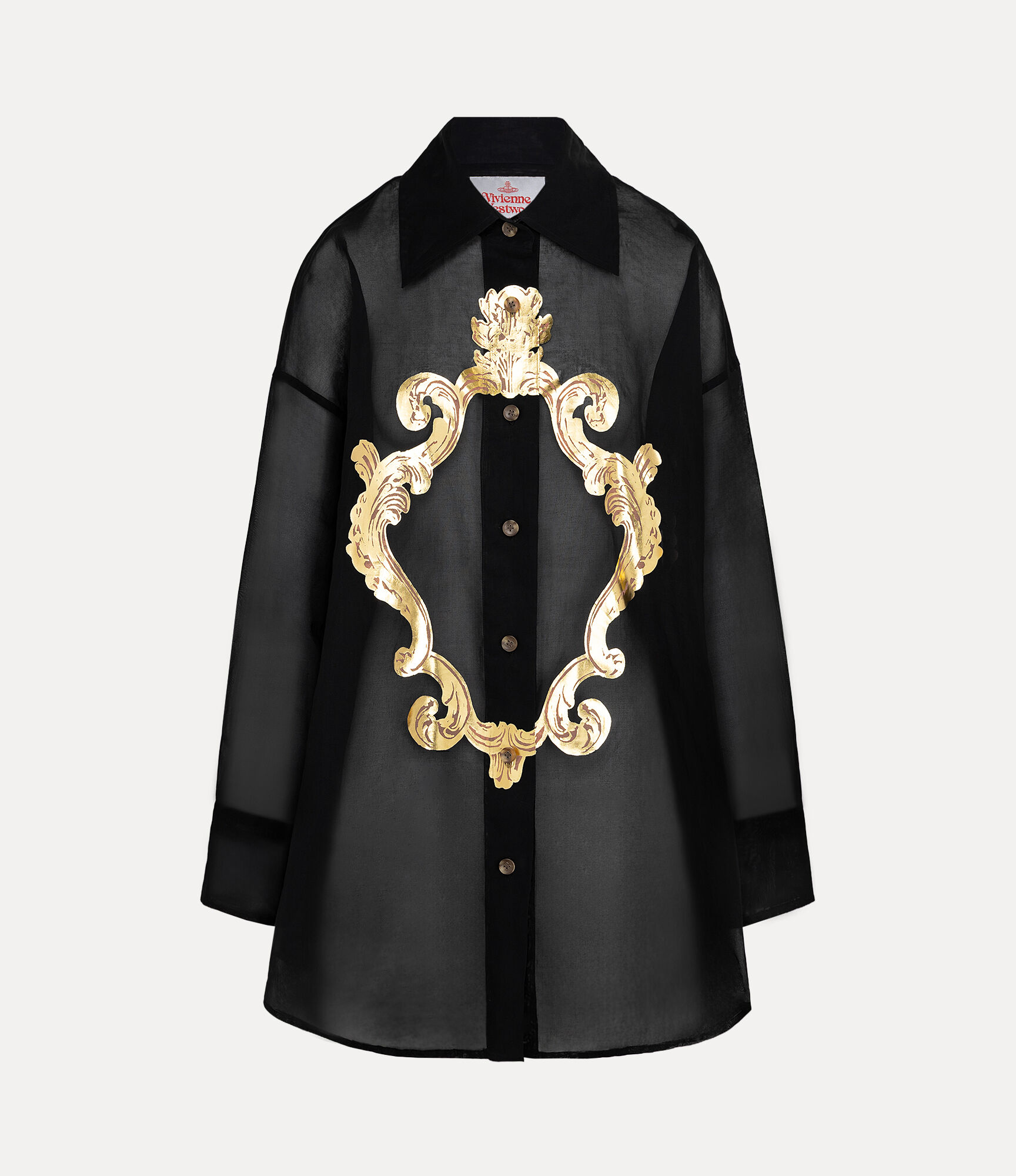 Cotton Voile Mirror Shirt