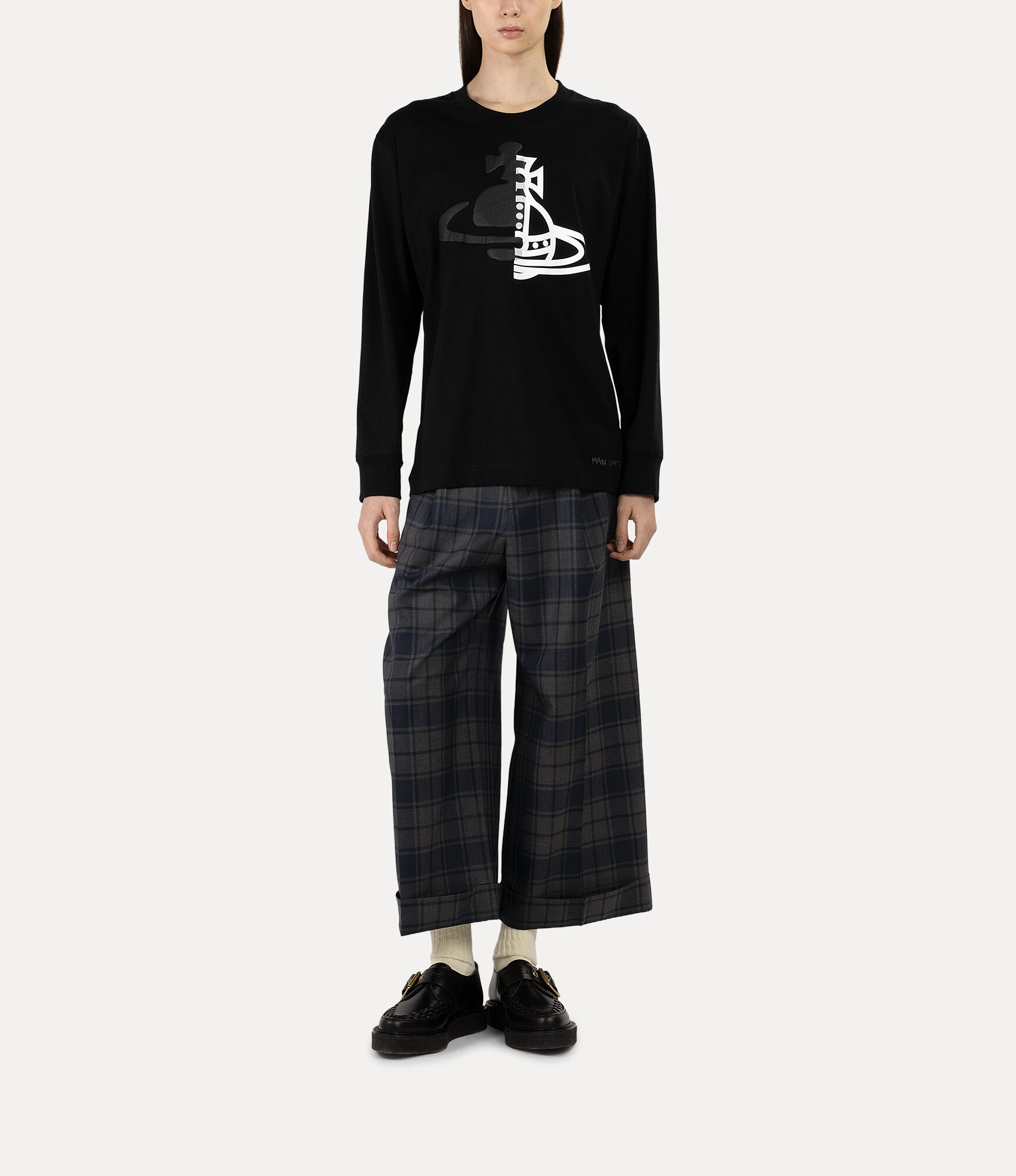 Half and Half Long Sleeve t-shirt   large image number 2