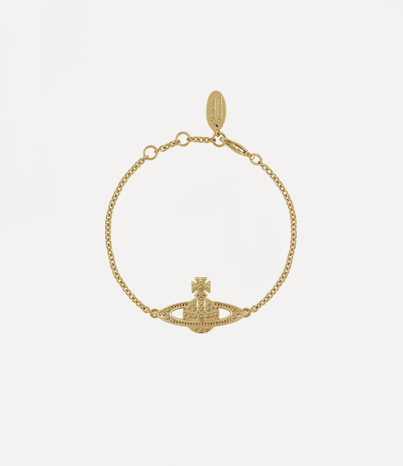 Vivienne Westwood Mini Bas Relief Chain Bracelet in Gold