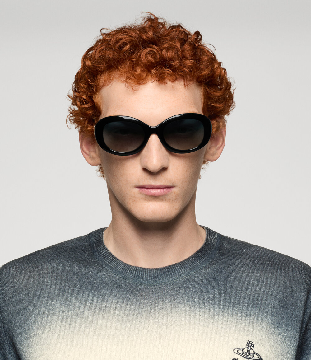 Vivienne Westwood Vivienne Sunglasses in Black, view 2