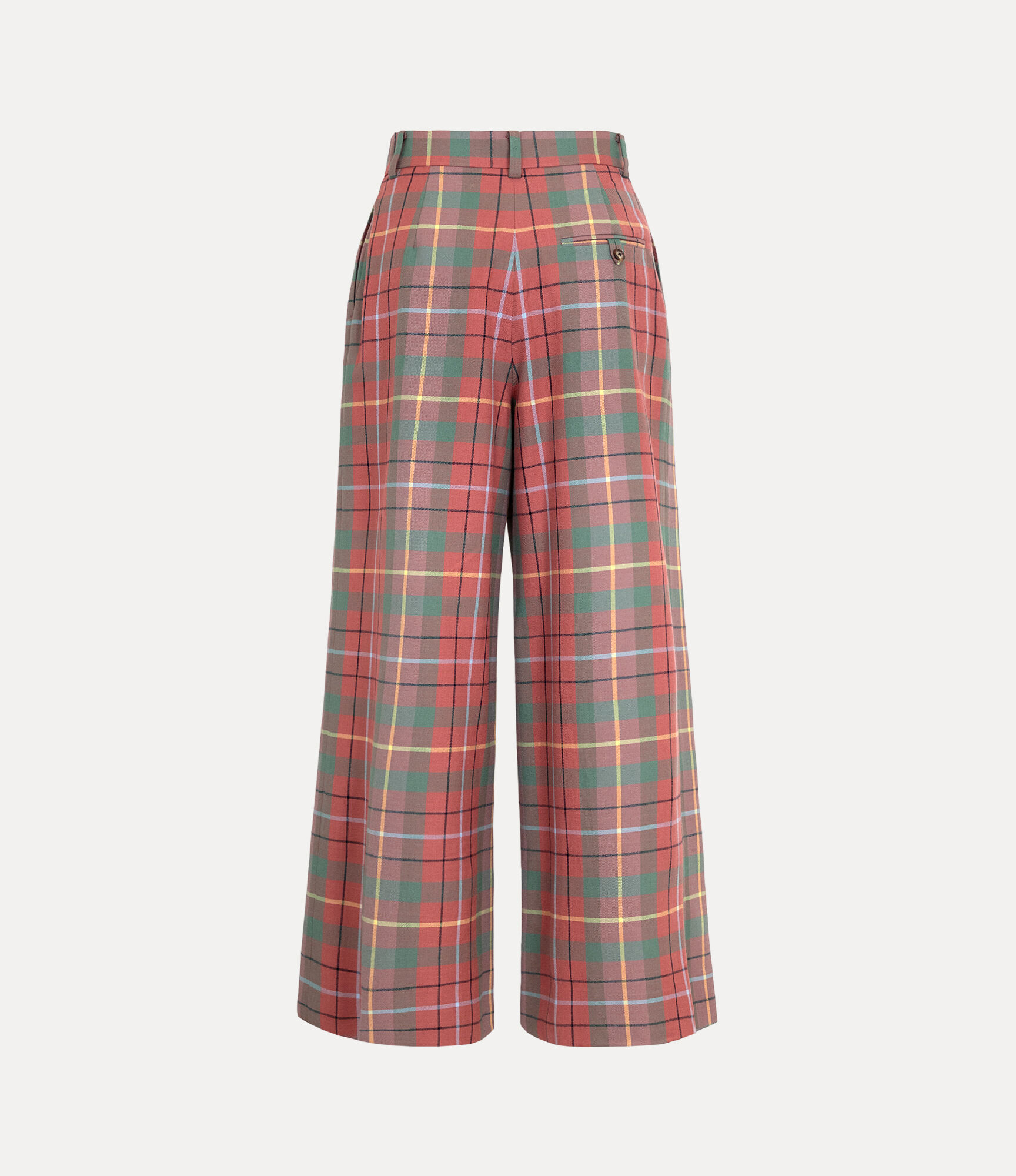 Tartan Check Tuck Wide Trousers  large image number 5