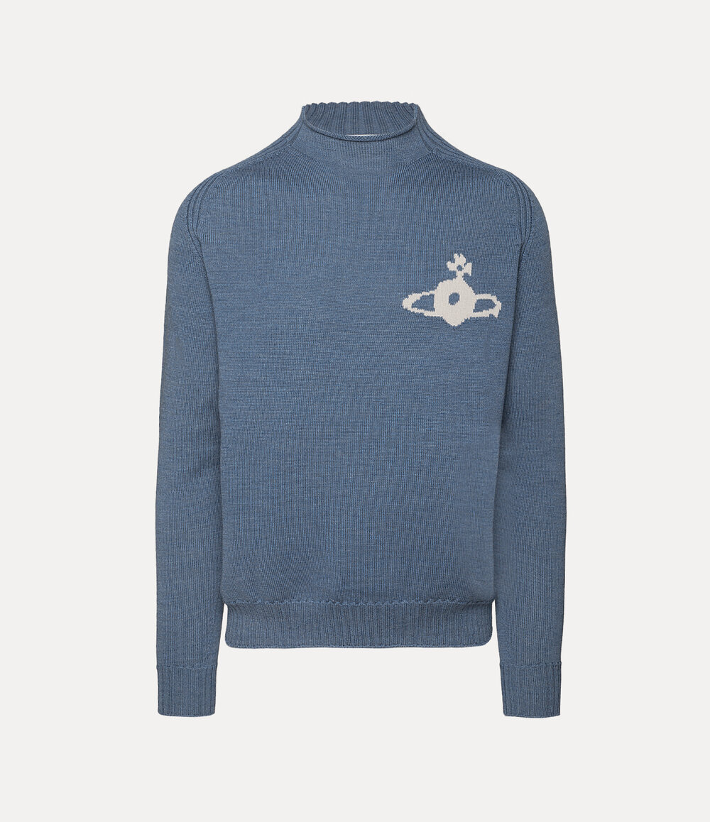 Vivienne Westwood Fisherman Jumper in Denim Blue