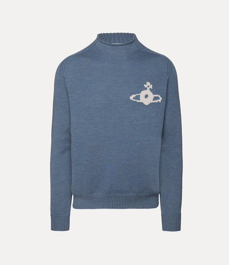 Vivienne Westwood Fisherman Jumper in Denim Blue