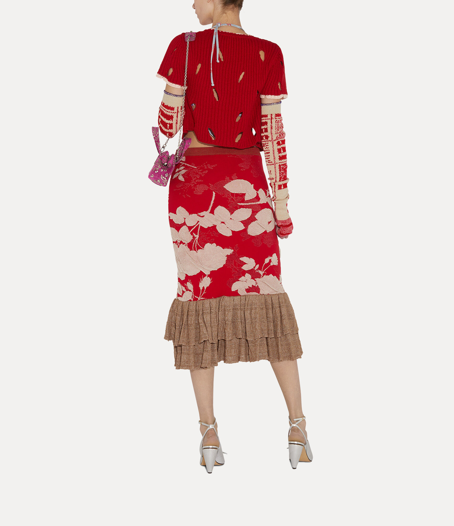 Checked Arm Warmers  large image number 4