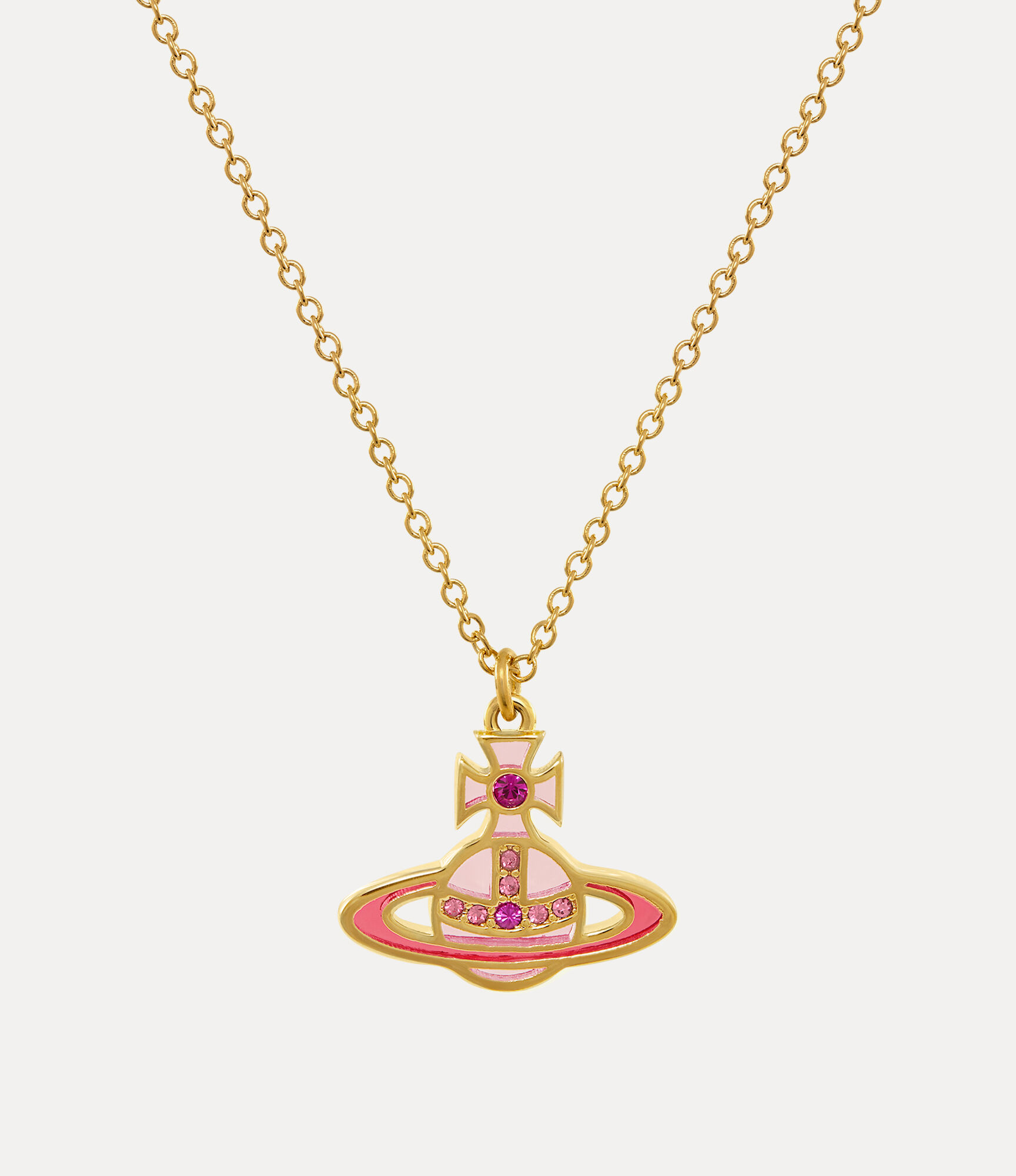 MARIANA NKLC - RG - PINK/FUCHSIA MEDALLION PENDANT