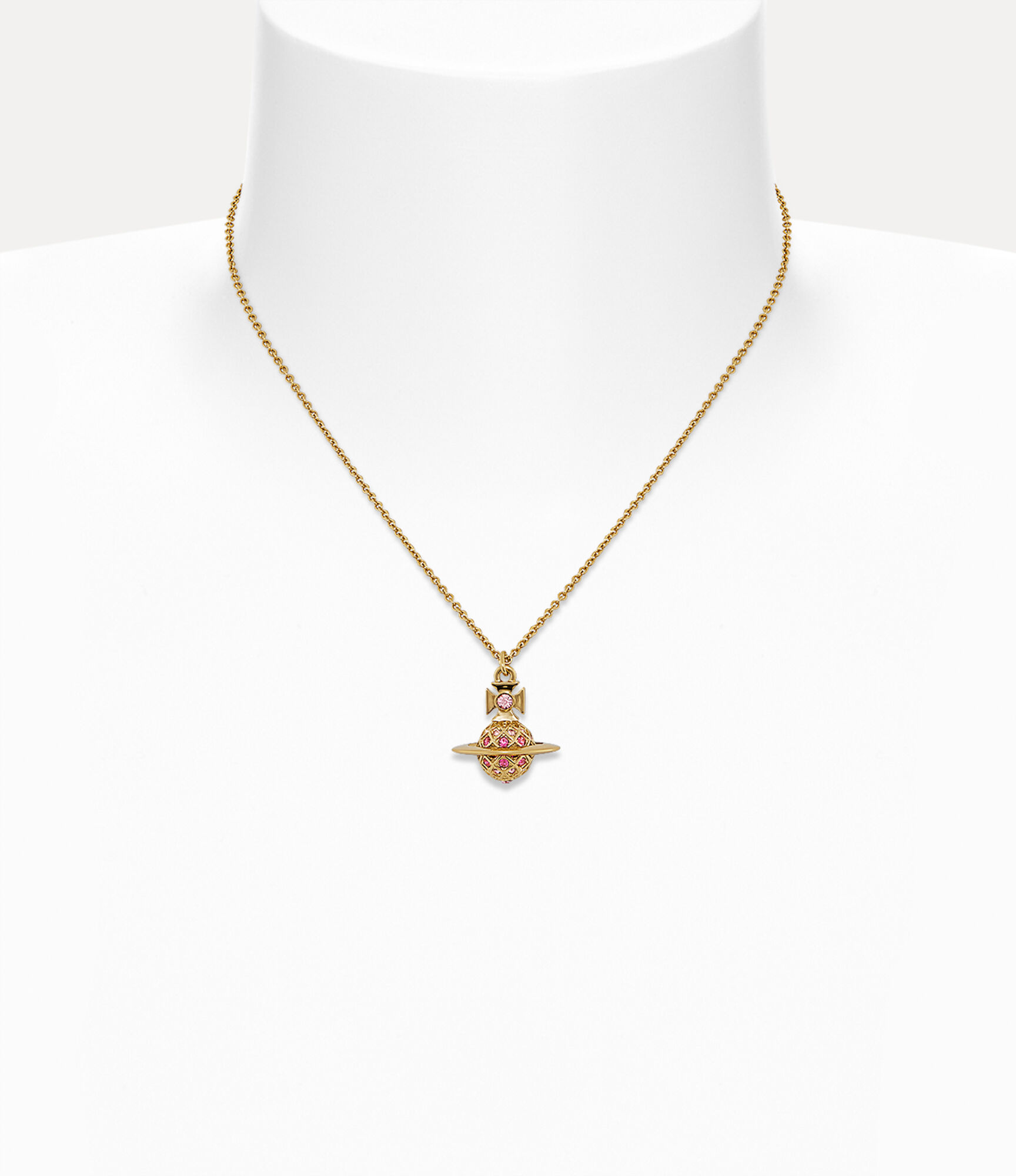 Willa Pendant Necklace in GOLD-LIGHT-ROSE-ROSE-FUCHSIA-Crystal